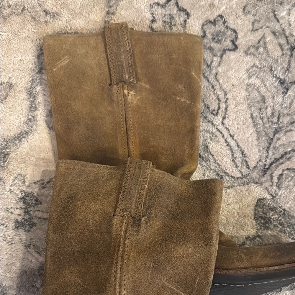 Frye Brown Leather Harness Boots - Picture 7 of 9
